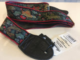 Souldier "Koi" Guitar Strap with Black Leather Ends *Free Shipping in the USA