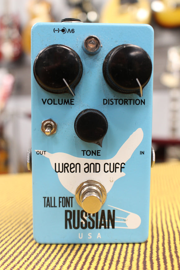 Wren & Cuff Tall Font Russian 'Creamy Mod' Used