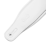 Levy's M26PD-WHT-WHT Leather Guitar Strap *Free Shipping in the USA*