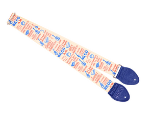 Souldier Wilco VEGAN Album Guitar Strap with Blue Vinyl *Free Shipping in the USA*