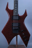 2022 B.C. Rich Stranger Things “Eddie's Guitar” Warlock - Red Crackle