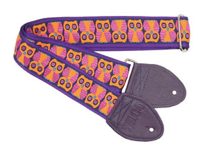 Souldier Wilco Signature Orange/Purple Owls Guitar Strap *Free Shipping in the USA*