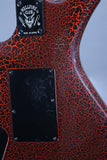 2022 B.C. Rich Stranger Things “Eddie's Guitar” Warlock - Red Crackle