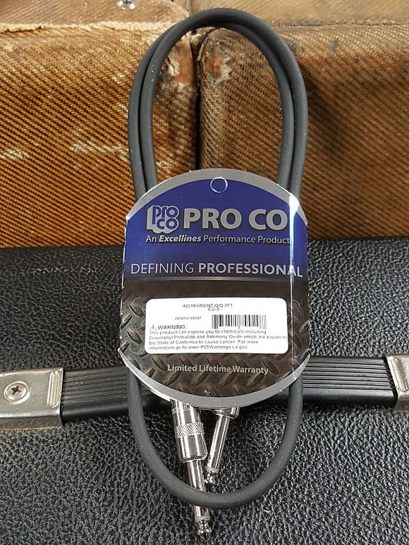 Pro Co EG-3 Patch Cable 1/4