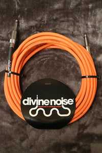 Divine Noise 25ft Instrument Cable ST-ST (Straight-Straight) Orange *Free Shipping in the USA*