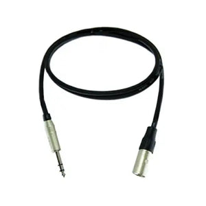 Pro Co BPBQXM-5 Excellines XLR Male to 1/4" TRS Patch Cable (5 Foot)