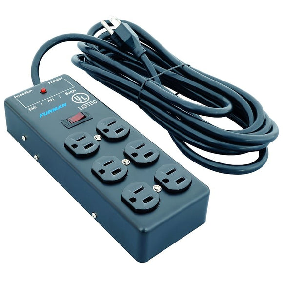 Furman SS-6B Pro Surge Supressor 6-Outlet Power Strip w/15' Cord