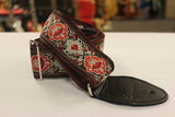 Souldier Guitar Strap Cabernet - Wine w/ Black Leather Ends *Free Shipping in the USA*