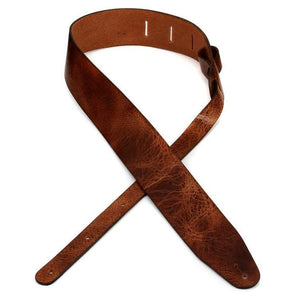 LM Products BQ-25 Brown Belt Quality Brown Leather Guitar Strap *Free Shipping in the USA*