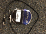 Pro Co Sound TTBQ-2 ShowSavers Neutrik Tiny Tip Male Bantam Tiny Tip to 1/4" Stereo Phone Male TRS Cable - 2'