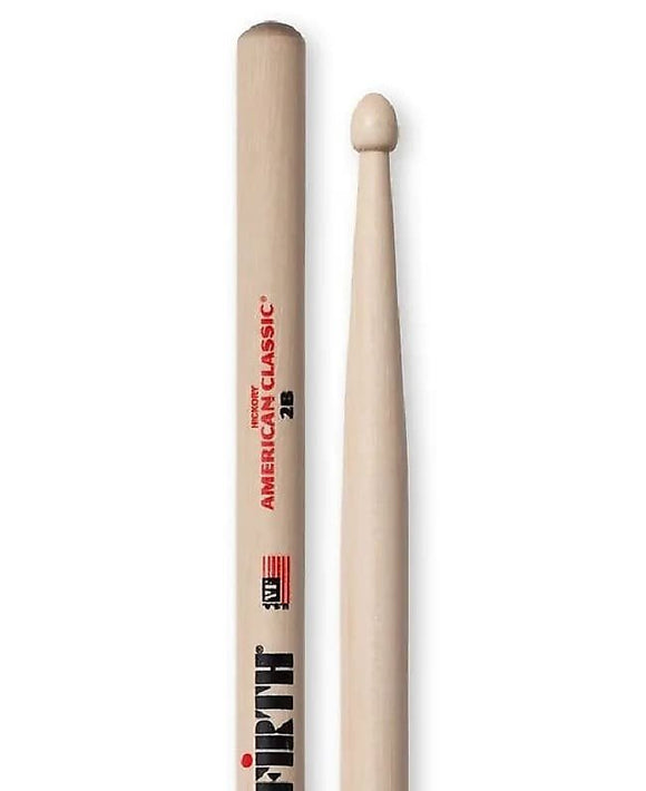 Vic Firth 2B Wood Tip Drum Sticks