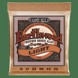 Ernie Ball Earthwood Phospher Bronze Light Acoustic Guitar Strings (11-52) PO2148