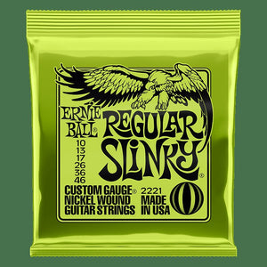 Ernie Ball 2221 Regular Slinky Electric Guitar Strings, .010 - .046