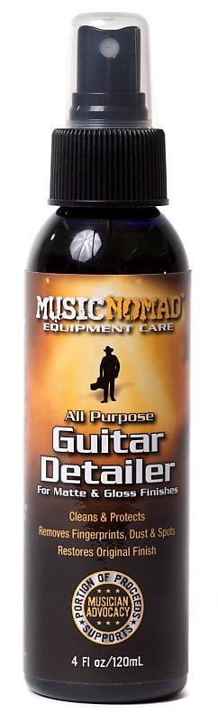 Music Nomad All Purpose Guitar Detailer Spray Cleaner for matte or gloss finishes MN100