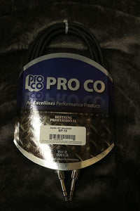 Pro Co BQ/BQ 10ft BP-10 Balanced cable *Free Shipping in the US*