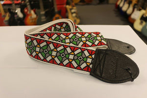 Souldier Stained Glass Red Guitar Strap *Free Shipping in the USA*