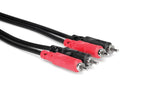 Hosa Dual RCA - Dual RCA Stereo Interconnect Cables 2 Meters Long