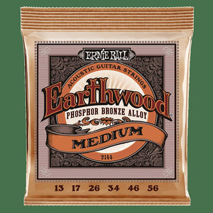 Ernie Ball Earthwood Phosphor Bronze Medium Acoustic Guitar Strings (13-56) PO2144