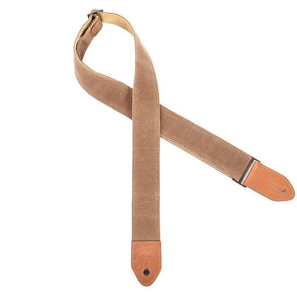 Levy's M7WC-Tan Guitar Strap Waxed Canvass *Free Shipping in the USA*