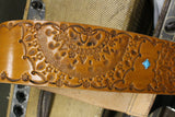 Cheesecake Leathers Mandala & Turqoise Guitar Strap