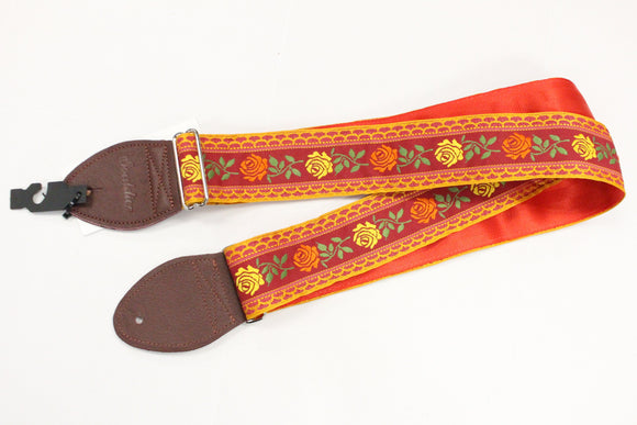 Souldier Custom Guitar Strap Tuscan Rose *Free Shipping in the USA*