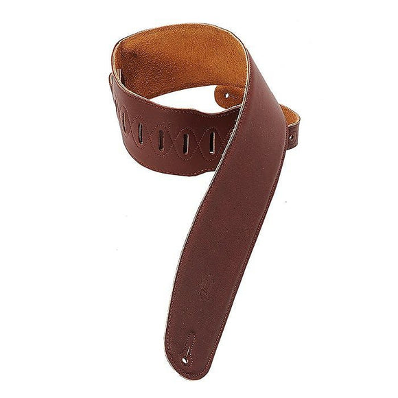 Levy's  M4GF-BRG Leather Bass Guitar Strap  *Free Shipping in the USA*