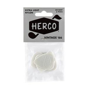 Herco Vintage '66 Picks Extra Light Picks,  6 Pack- HEV209