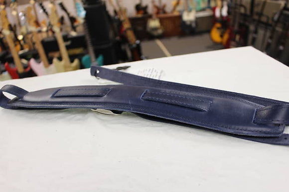 Souldier Plain Saddle Strap Blue Leather Strap with Blue Leather Pad *Free Shipping in the USA*