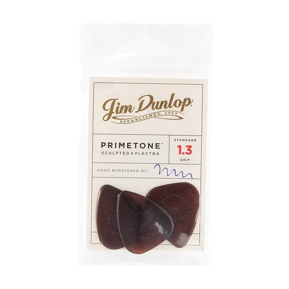 Dunlop Primetone Standard Grip Picks 3 Pack, 1.3mm- 510P1.3