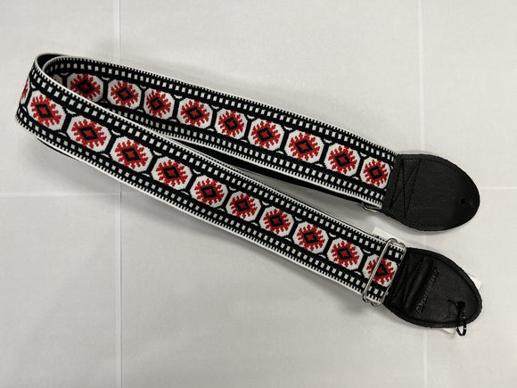 Souldier Pillar Red/White/Black Guitar Strap *Free Shipping in the US*