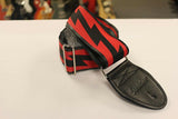 Souldier Guitar Strap Lightning Bolt 2020 Red & Black *Free Shipping in the USA*