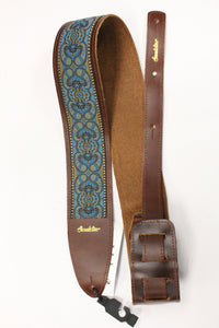 Souldier Arabesque Turquoise Torpedo Guitar Strap *Free Shipping in the USA*